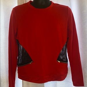 Reflex red long sleeve top